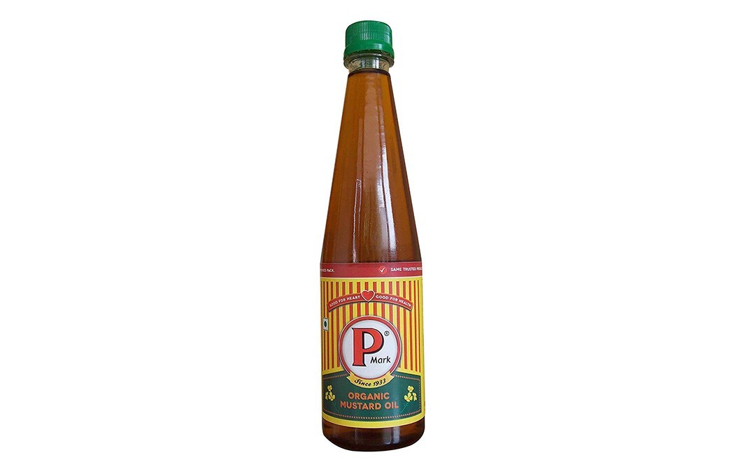P Mark Organic Mustard Oil    Bottle  500 millilitre